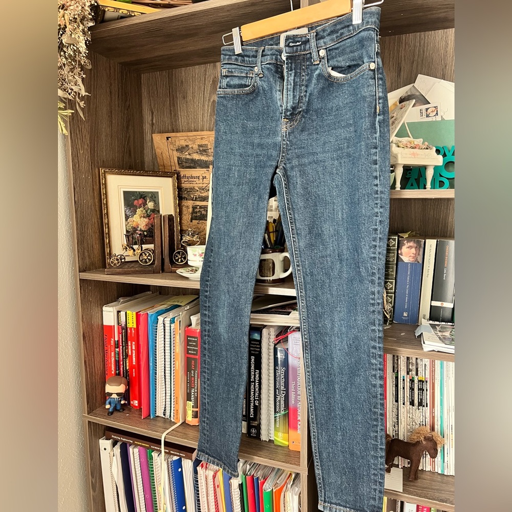 Everlane high rise skinny jeans, 26R